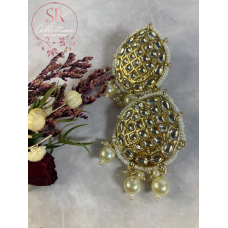 Sima Gold Plated Kundan Stud Earrings (ST131)