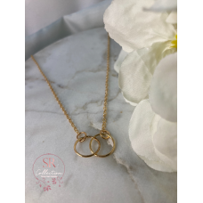 Double Circle Necklace (ST199) Gold