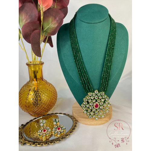 Neetu Long Mala Necklace (ST127) Emerald