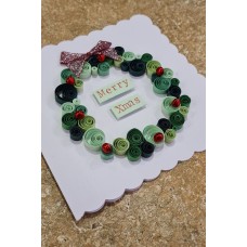 Quilled Christmas Cards, Quilled Cards, Christmas Tree Cards, Christmas Cards, Cards to Gift, Christmas Wreath Cards, Seasons Greetings,