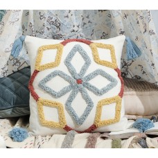 Woven White Cotton Cushion Cover for Sofa, Chair and Couch