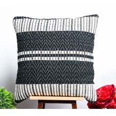 Handwoven Striped Pattern Cotton Cushion Cover