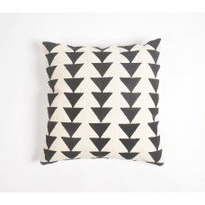 Printed Monotone Triangles Mud Cloth Cushion Cover