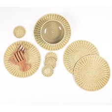 Natural Grass Placemats & Coasters (Set of 8)