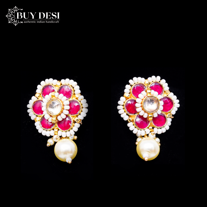 Chida Moti Diamond Jhumka Silk Thread Earring |Saubhagyavati.in | Silk  thread earrings, Indian jewellery design earrings, Silk thread earrings  designs