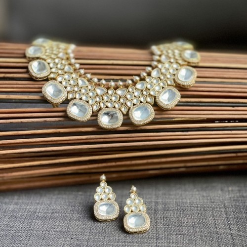 HERA Polki Kundan Necklace Set