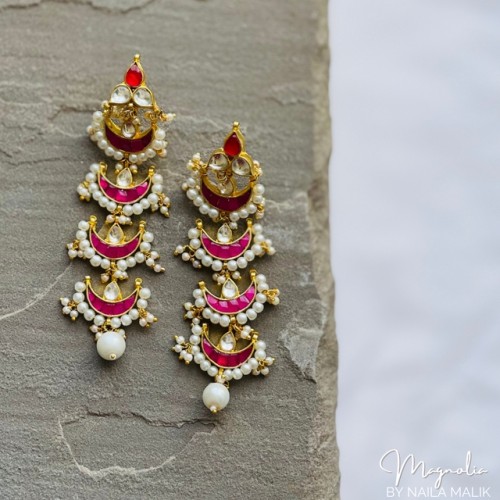 ARFA Red & Gold Earrings