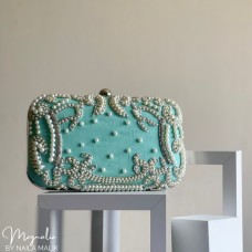 CHELSEA Turquoise Clutch