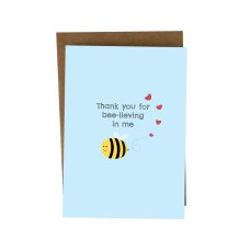 Cute Thank You Card For Believing In Me Gratitude Thanks Thank You Teacher Card For Mentor Tutor Appreciation Card Teacher Gift Results Day