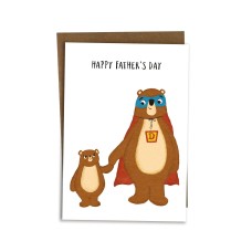 Happy Fathers Day Card For Dad Step Dad Grandad Husband From Daughter Son Superhero BYANIKA