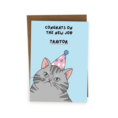 Leaving Card For Colleague Coworker Work Friend Funny Traitor New Job Card Rude Leaving Card Humour Card From Colleagues BYANIKA