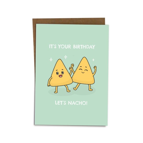 Happy Birthday Card - Desi Card, Funny Indian Card, Pun Humour BYANIKA