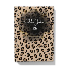 Personalised Leopard Hardback Journal