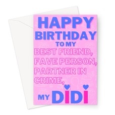 Happy Birthday Didi, Greeting Card
