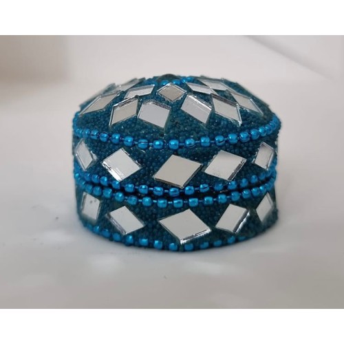 Mirror trinket box - Blue