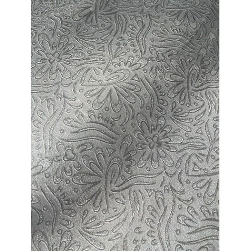 Grey with silver detailed handmade wrapping paper