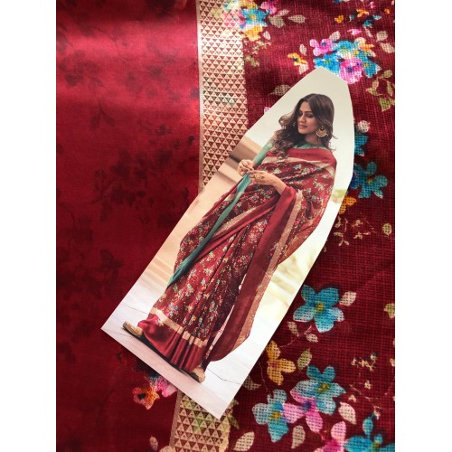 Silk floral saree in Zeel (in stock ready to dispatch in uk)355