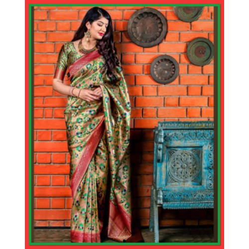 Heavy silk saree easy to dispatch in Uk/244