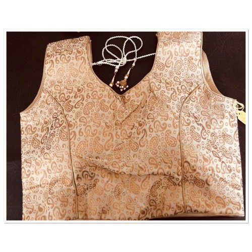 Ready made Saree blouse in gold-xl ( ready to dispatch in Uk)/238