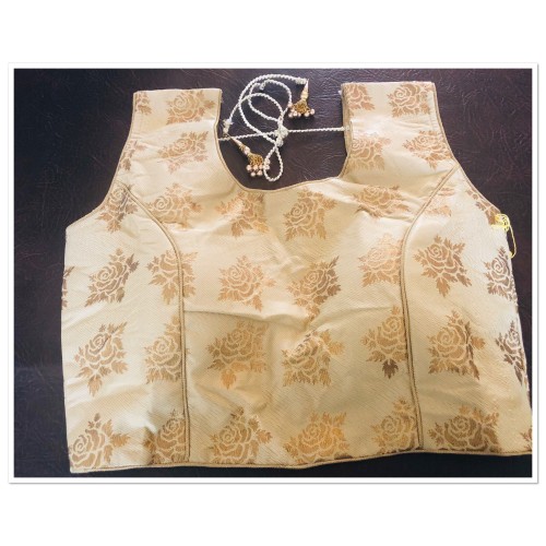 Ready made Saree blouse in gold-xl (ready to dispatch in Uk)/147