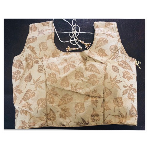 Ready made Saree blouse in gold-xl. ( ready to dispatch in Uk)/148
