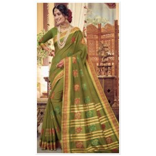 Cotton silk saree/136