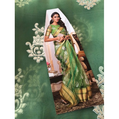 Organza saree ready to dispatch in Uk/296