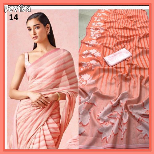 Silk saree with digital print ( ready to dispatch in Uk)/281