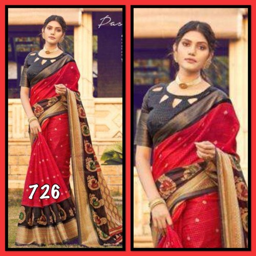 Linen/ cotton saree 1052