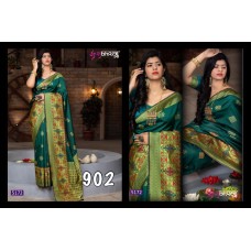 Silk minakari style saree 1144