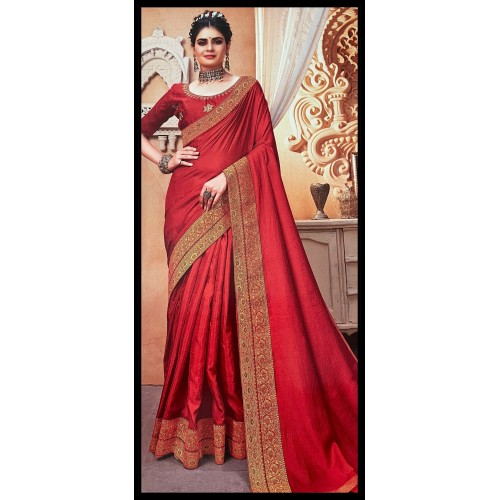 Silk ( with mixed fabrics) saree with border 1214
