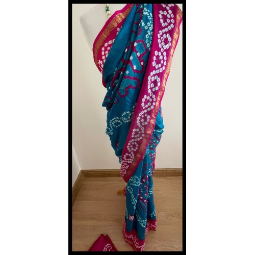 Bandhani in silk ( ready to dispatch in Uk)/39