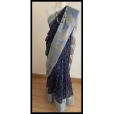 Bandhni print cotton silk saree1010