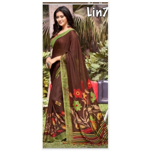 Linen saree no 1285