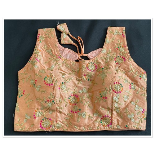 Saree blouse 1509 ( peach colour )