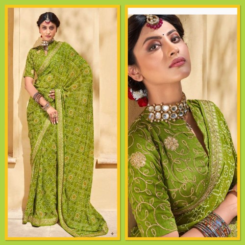 Georgette saree 1532