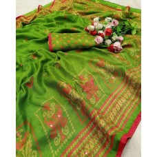 Linen jute silk saree 1386