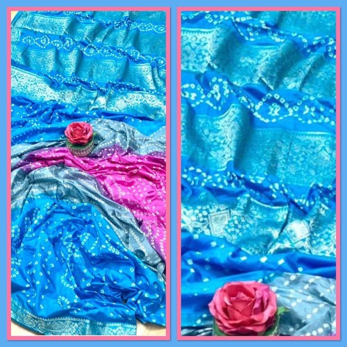Silk bandhani 1570