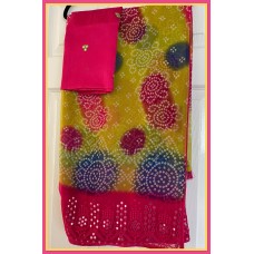 Chiffon bandhani