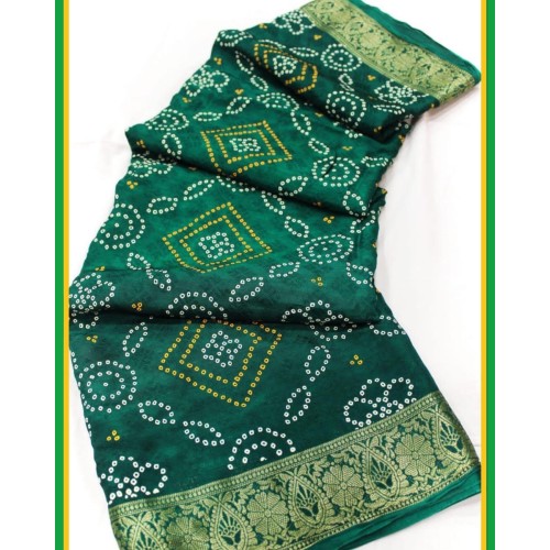 Silk bandhani 1644