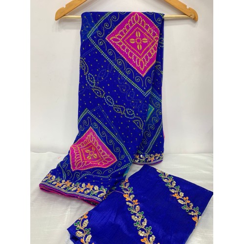 Soft georgette saree 1711