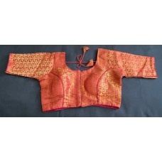 Saree blouse 1877 deep red ( not orange colour )