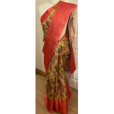 Linen silk saree 1810