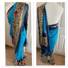 Georgette silk saree 1819