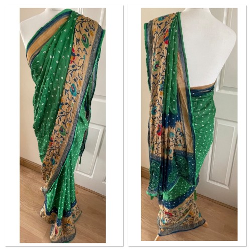 Georgette silk saree 1821