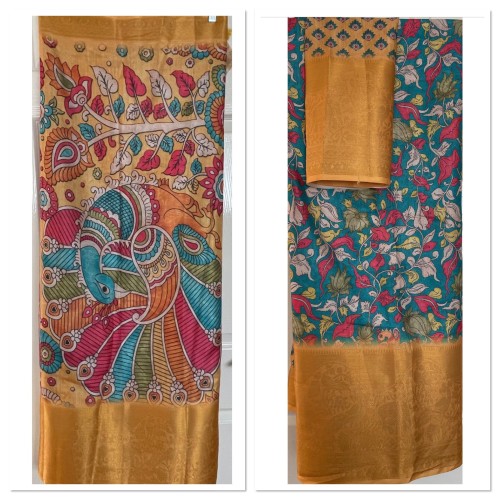 Linen silk saree 1811