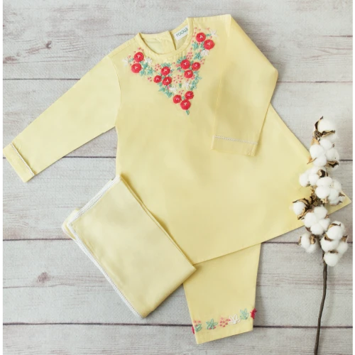 Buttercup Yellow 3 Piece Shalwar Kameez (6m-3yrs)
